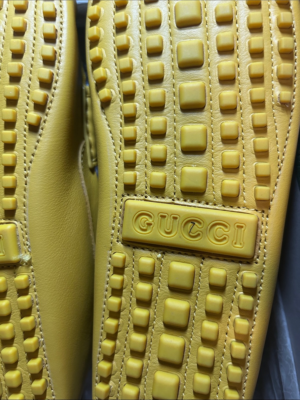 Gucci New Luxury Yellow Loafers. Excellent for Summer - Picture 3 of 11